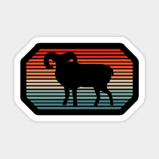 Mouflon design wild sheep wilderness track reading Sticker